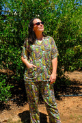 Yellow Saraswati POP Scrubs Set
