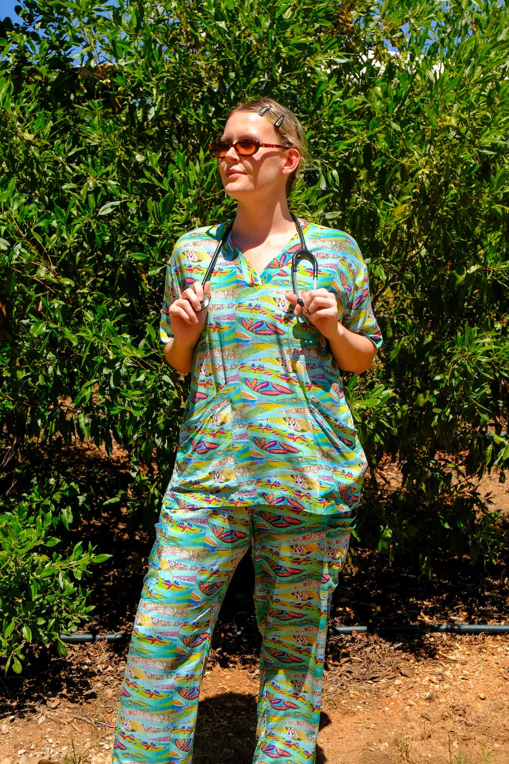 Katherine Savanna Glider Scrubs Set