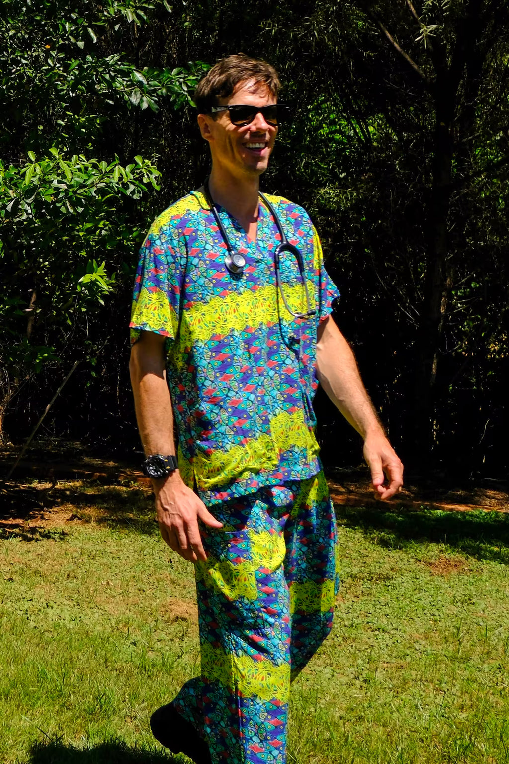 Yellow Mangrove Scrubs Set